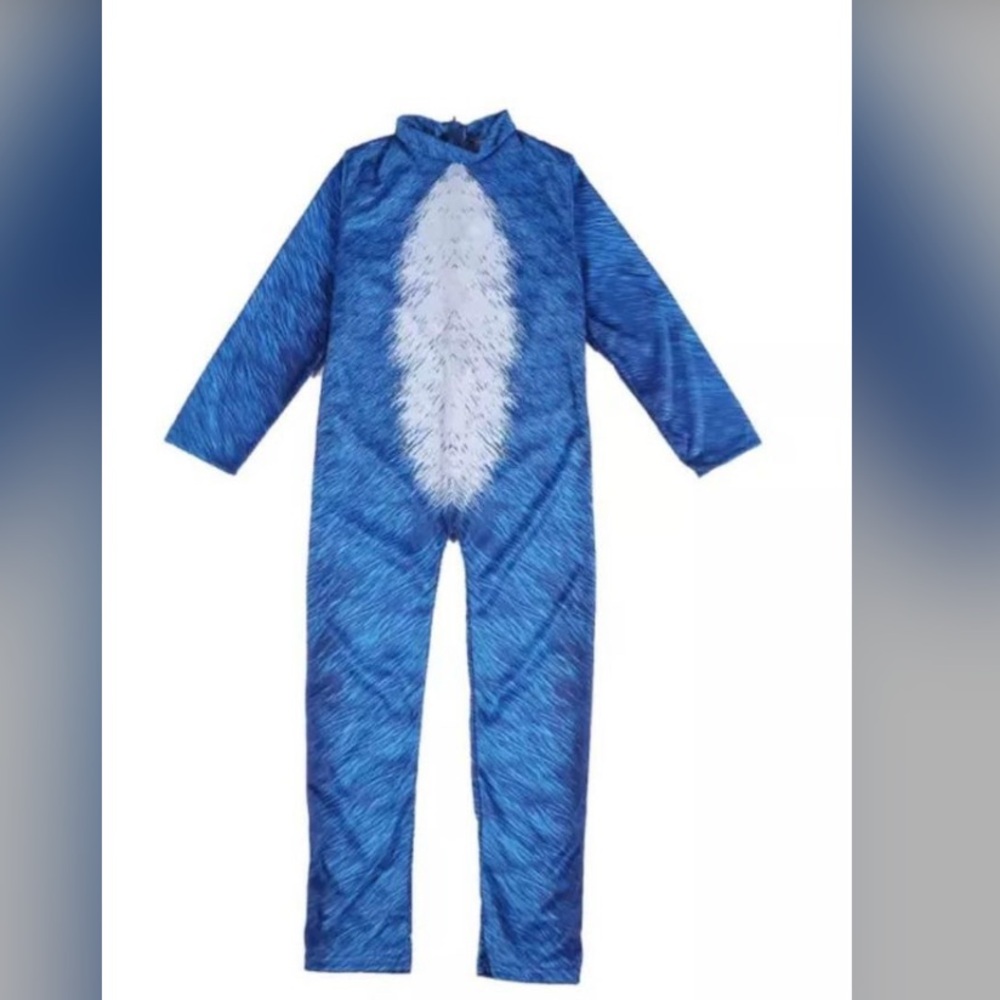New Sonic Kids Halloween Costume.Suit And Full Hat. - Picture 3 of 4